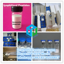 Sermorelin liofilizado CAS dos Peptides: 86168-78-7 (2mg / vial) intermediários farmacêuticos que liberam a hormona